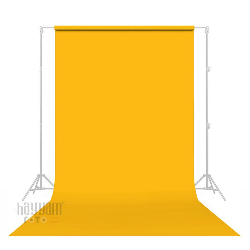 Gdx Seyyar Kağıt Sonsuz Stüdyo Fon Perde (Deep Yellow) 2.70x11 Metre