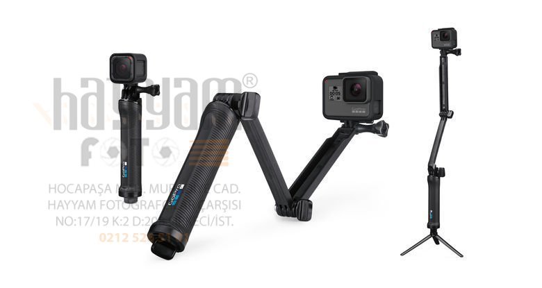 GoPro 3 Way Monopod Tripod Grip Arm