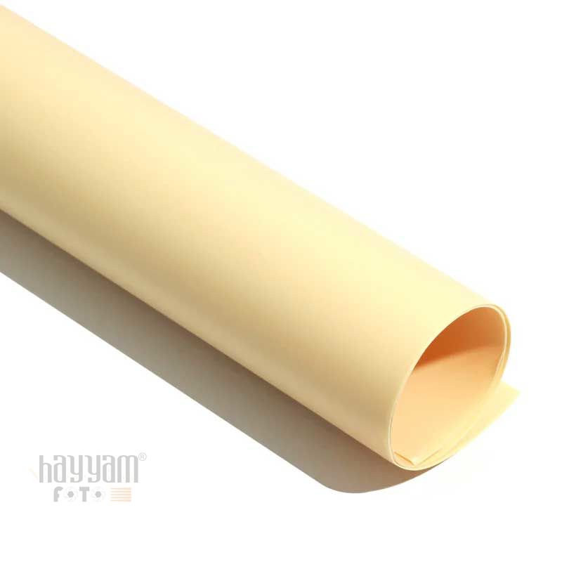 Gdx Stüdyo Fon Perde, PVC Arka Plan, Silinebilir, Kırışmaz (Light Orange / Açık Turuncu) 120x200 Cm