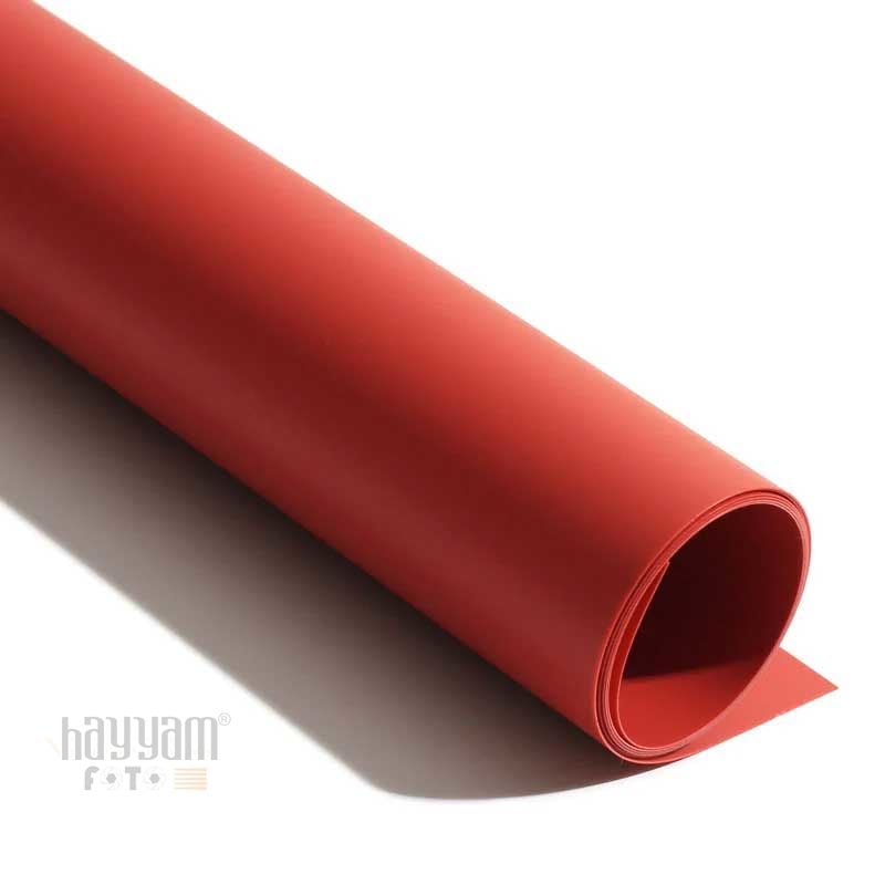 Gdx Stüdyo Fon Perde, PVC Arka Plan, Silinebilir, Kırışmaz (Kırmızı/Red) 120x200 Cm