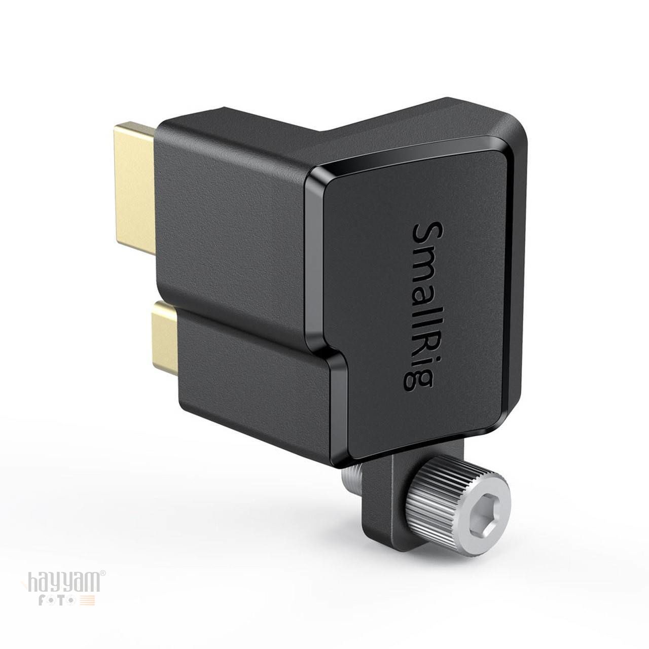 SmallRig AAA2700 BMPCC 4K Kafesi için HDMI ve Type-C Dik Açı Adaptörü
