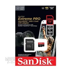 SanDisk 256GB Extreme Pro MicroSDXC  (200MB/S) Hafıza Kartı