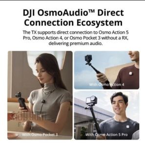 DJI Mic Mini 2 Kişilik Kompakt Kablosuz Mikrofon Sistemi (2TX+1RX+Charging Case)