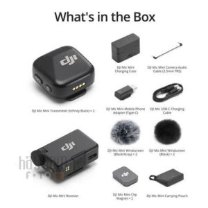 DJI Mic Mini 2 Kişilik Kompakt Kablosuz Mikrofon Sistemi (2TX+1RX+Charging Case)