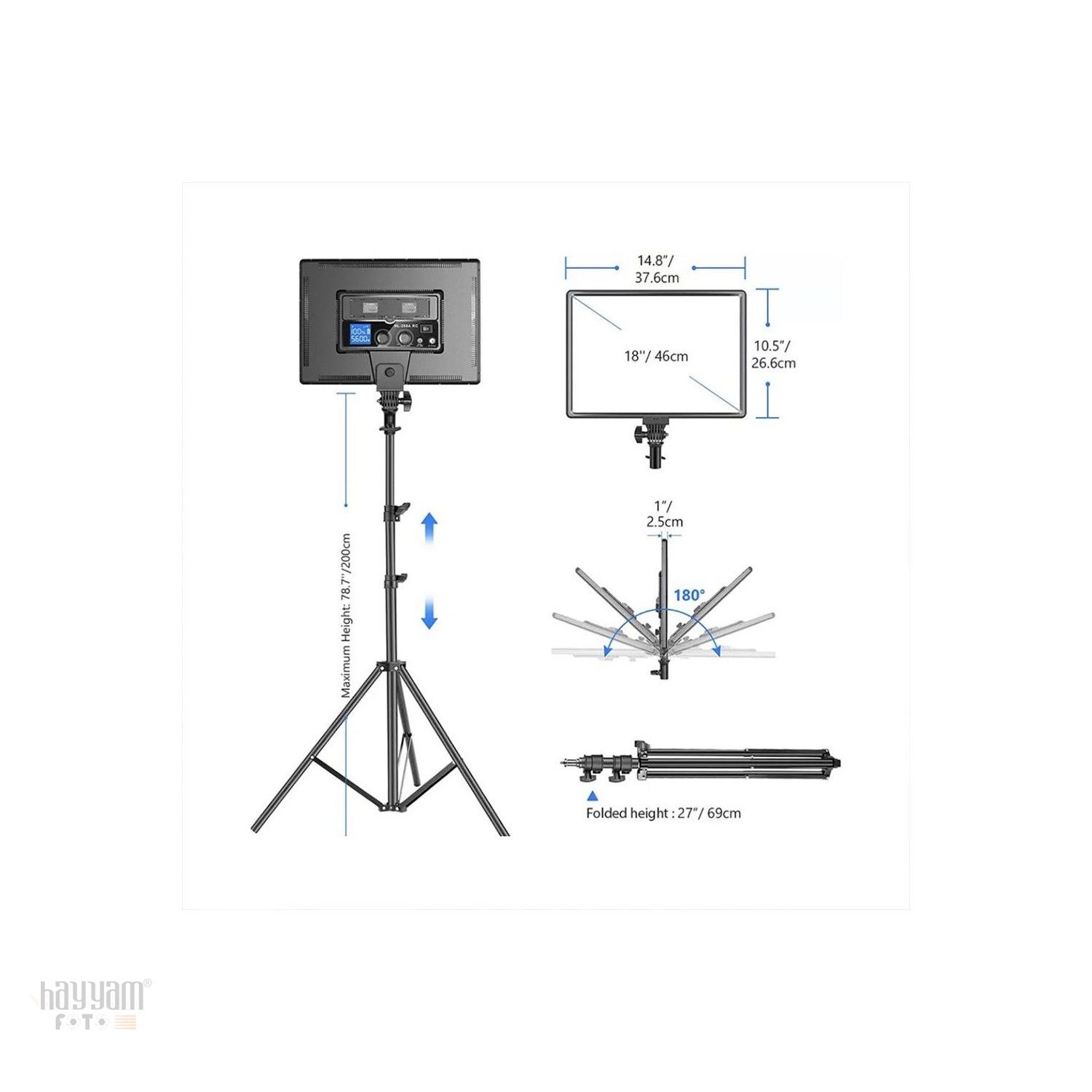 Pdx SL-288A Soft Led Işık + 2m Stand