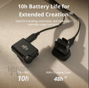 DJI Mic Mini Tek Kişilik Kompakt Kablosuz Mikrofon Sistemi (1 TX + 1 RX)