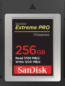 SanDisk 256GB 1700MB/s Extreme PRO CFexpress Type B Hafıza Kartı