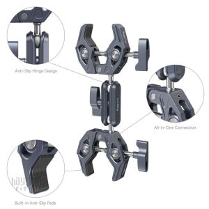 SmallRig 4103B Çift Şekilli Kelepçeli Süper Kelepçe
