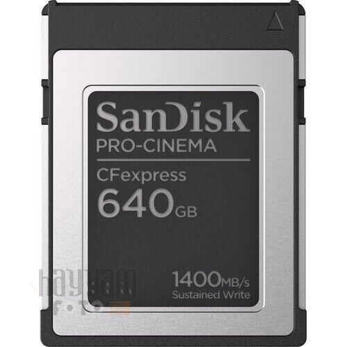 SanDisk 640GB PRO-CINEMA CFexpress Type B Hafıza Kartı