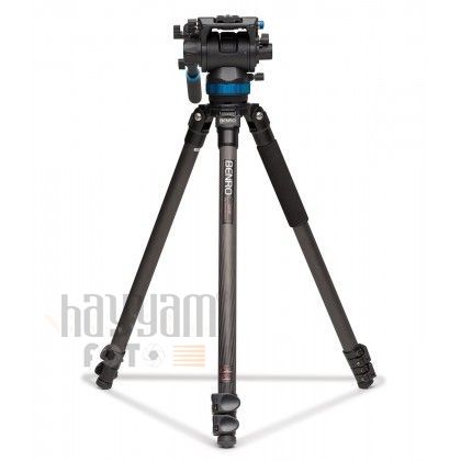 Benro C-373FBS8 Carbon Fiber Hidrolik Profesyonel Video Tripod Kit