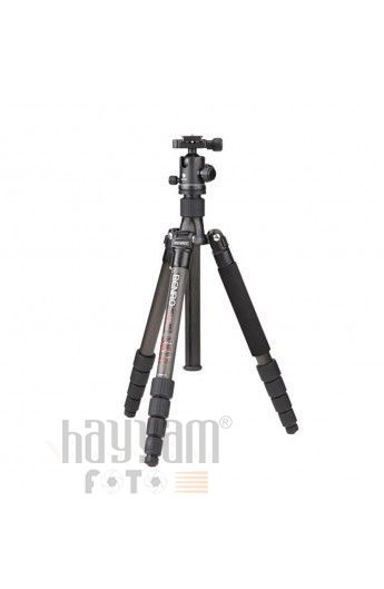 Benro C-0690T B00 Carbon Fiber Travel Angel Tripod Top Kafa ile