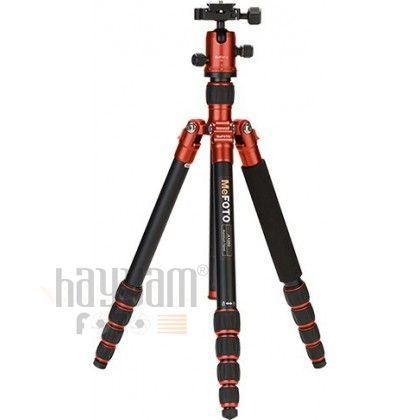Benro MeFOTO C1350Q1R RoadTrip Carbon Fiber Travel Tripod Kit(Red)