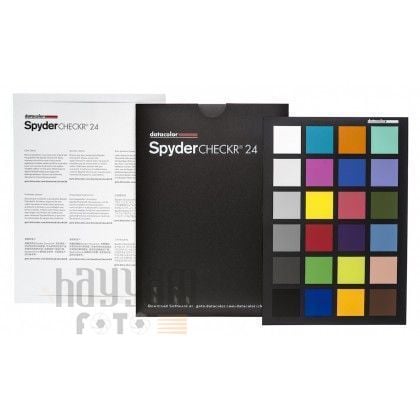 DataColor ColorVısıon SpyderCHECKR 24 Gri ve Renk referans kartı
