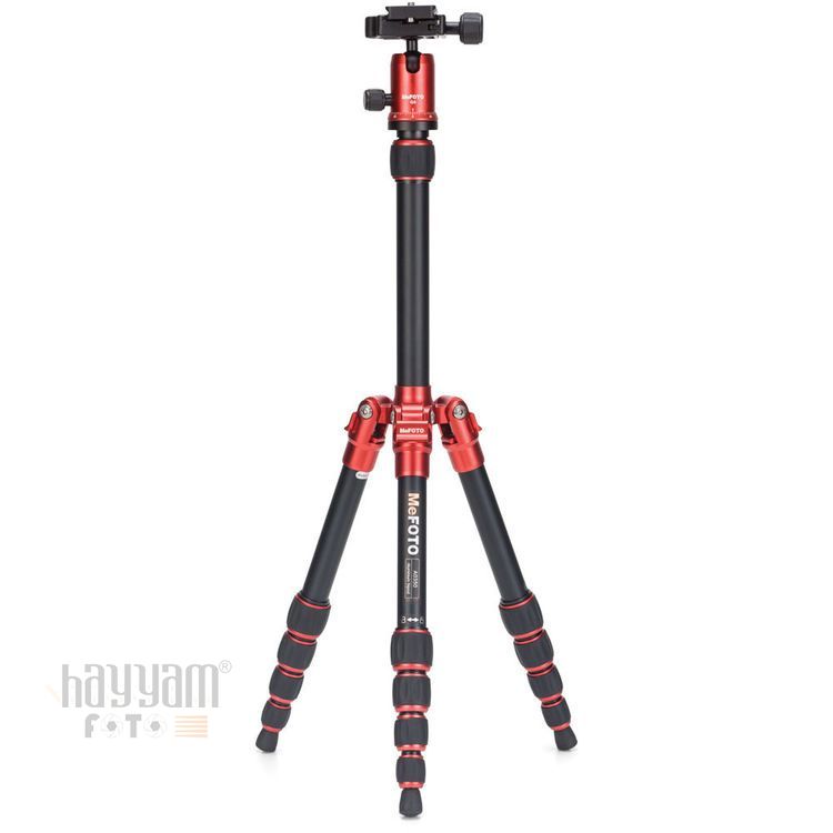 Benro MeFOTO A0350Q0R BackPacker Travel Tripod Kit (Red)