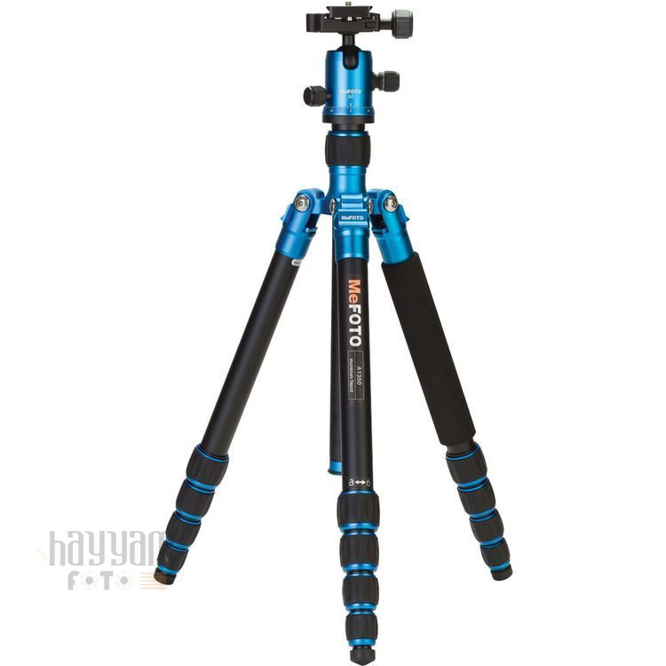 Benro MeFOTO A1350Q1B RoadTrip Aluminum Travel Tripod Kit (Blue)​ ​