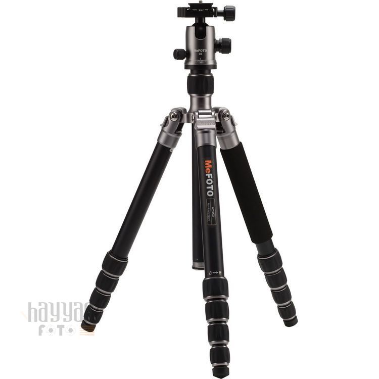 Bnero Mefoto A2350Q2T GlobeTrotter Aluminum Travel Tripod Kit (Titanium)