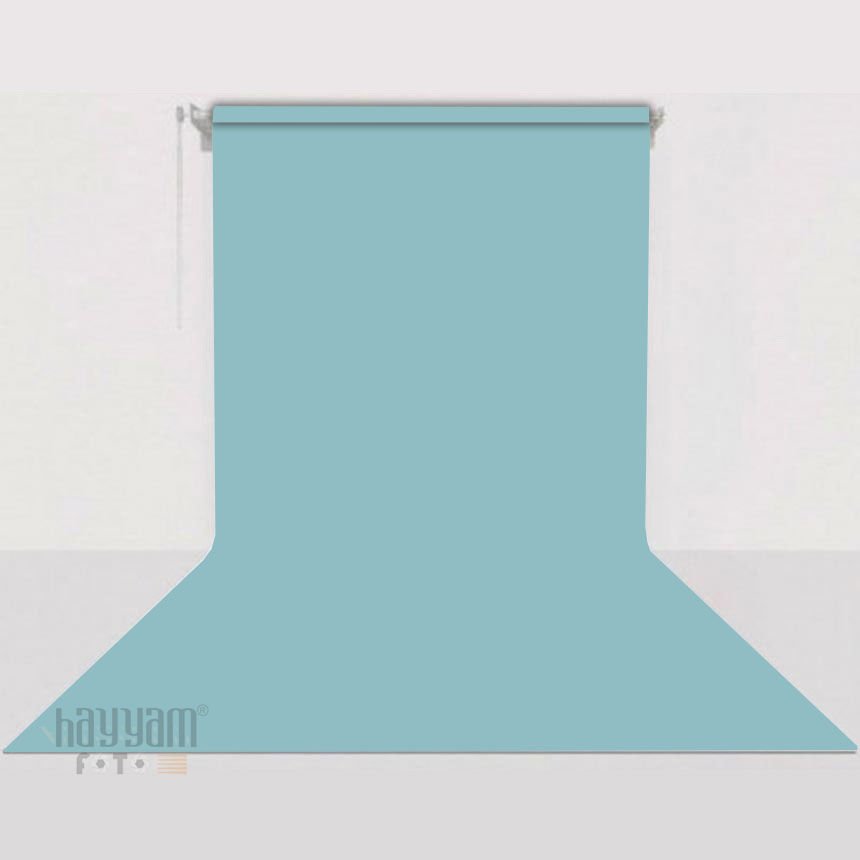 Gdx Sabit (Tavan & Duvar) Kağıt Sonsuz Stüdyo Fon Perde (Sky Blue) 2.70x11 Metre