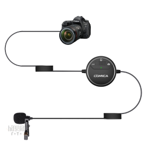 Comica CVM-V03 SIG-LAV Telefon ve DSLR Kamera Yaka Mikrofonu