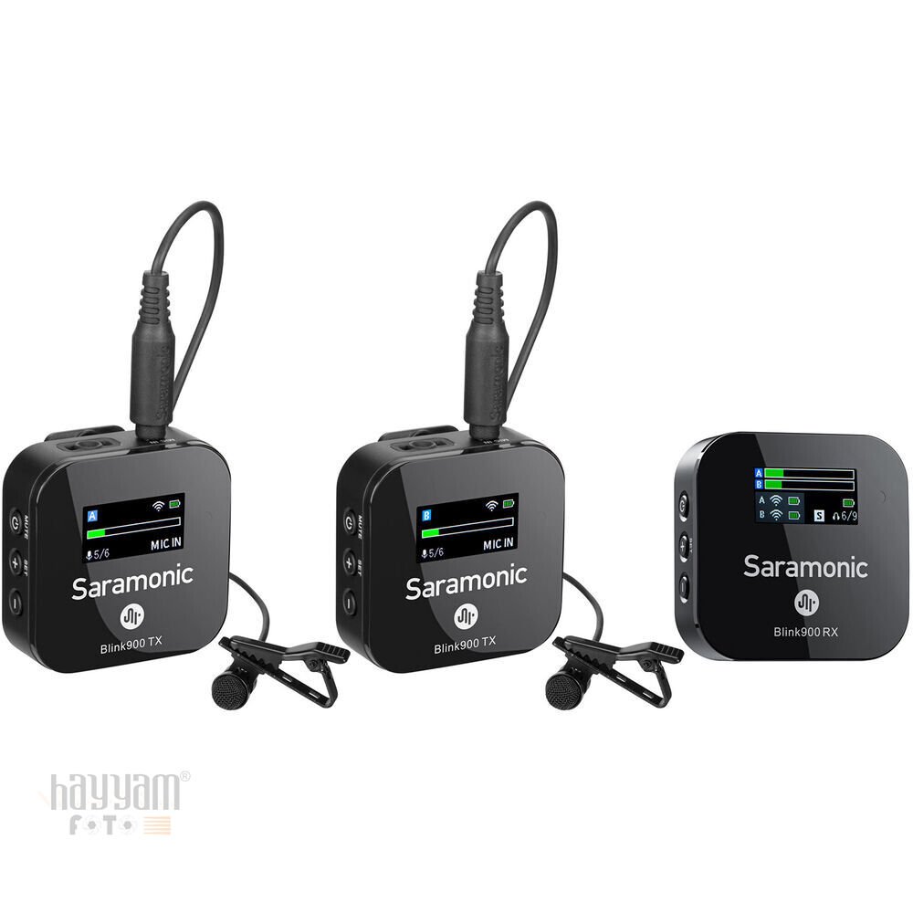 Saramonic Blink900 B2 İki Kişilik Kablosuz Mikrofon Sistemi