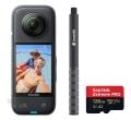 Insta360 X3 360° Kamera + 114cm Selfie Stick + 128GB MicroSD