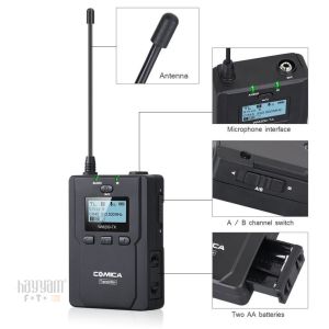 Comica CVM-WM200TX 96 Kanal 120m Yaka Vericisi Mikrofon