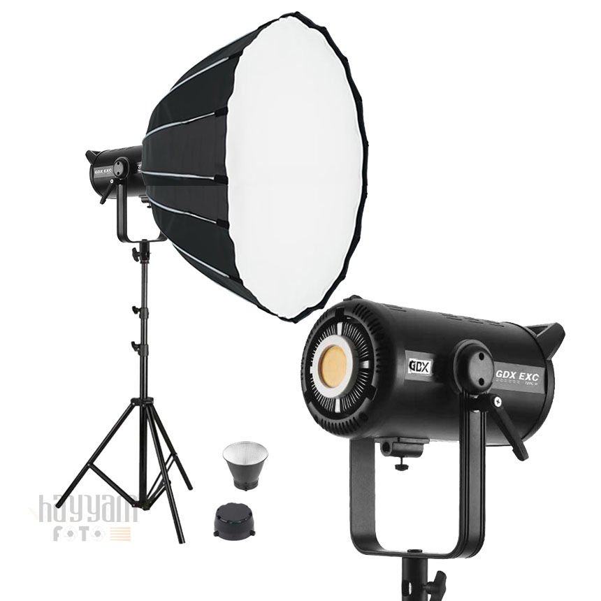 GDX EXC-400-II Plus Bi Color + 70 Parabolic Gridli Softbox Bebek Çekim Seti