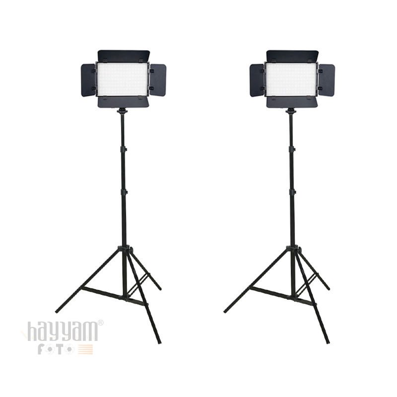 Gdx CF-150C BiColor Mobil 2'li Sürekli Video Panel Led Işık Seti