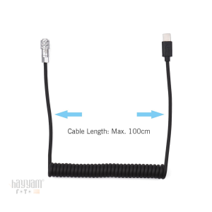 Andoer D11029 USB-C BMPCC 4K 6K 2 Pinli Güç Kablosu