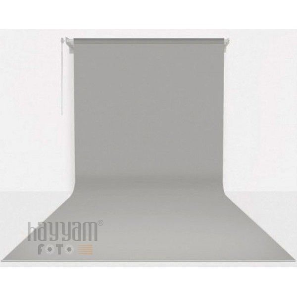 Gdx Sabit (Tavan & Duvar) Kağıt Sonsuz Stüdyo Fon Perde (Grey/Gri) 2.70x11 Metre