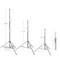 Gdx LS-280 Plus Kalın Işık Ayağı (280 CM)