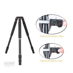 Jieyang JY0509A Video Tripod - Çevirmeli Kilit