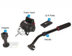 Jieyang JY0508AH Video Tripod Kafası