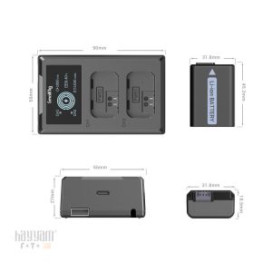 SmallRig 3818 NP-FW50 Batarya ve Şarj Cihazı Kiti