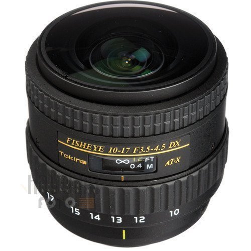 Tokina 10-17mm F3.5-4.5 AT-X Fisheye DX Lens (Canon)