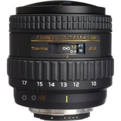 Tokina 10-17mm F3.5-4.5 AT-X Fisheye DX Lens (Canon)