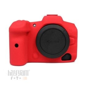 Andoer (Canon R5) İçin Koruyucu Silikon Kılıf (Kırmızı)