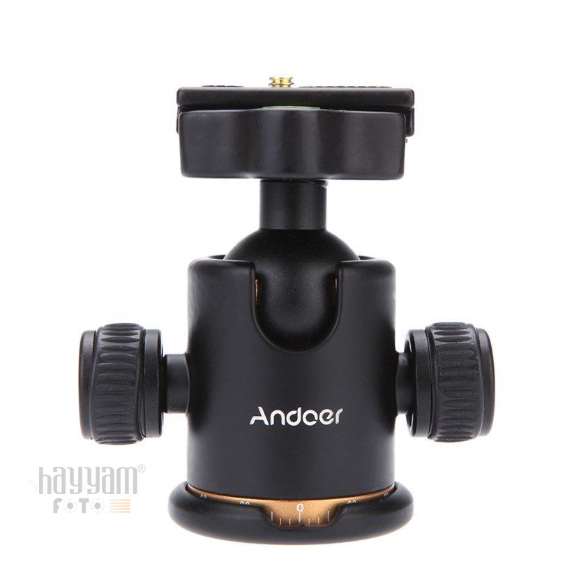 Andoer D1032 Alüminyum Alaşımlı Bilyalı Top Kafa