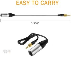 Comica CVM-DL-XLR Erkek 3.5mm TRS Alıcısı için Ses Kablosu