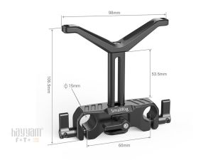 SmallRig BSL2681 15mm Rod Çubuk için Lens Desteği