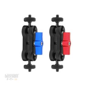 Andoer D9424R Çift Bilyalı 1/4 İnç Vidalı Bilyalı Sihilri Kol