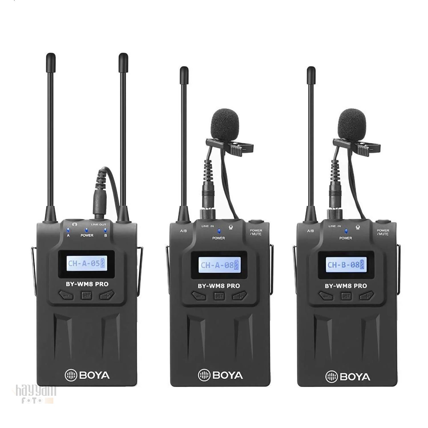 Boya BY-WM8 Pro Kit-2 Pro. İkili Kablosuz Mikrofon