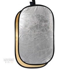 Lifei R-18 120x180cm Katlanabilir Reflektör (Altın/Gümüş)