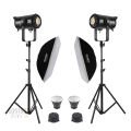 GDX EXC-220C-II 2'li Full Set (60x90 Softbox + 260 cm Kalın Işık Ayağı)