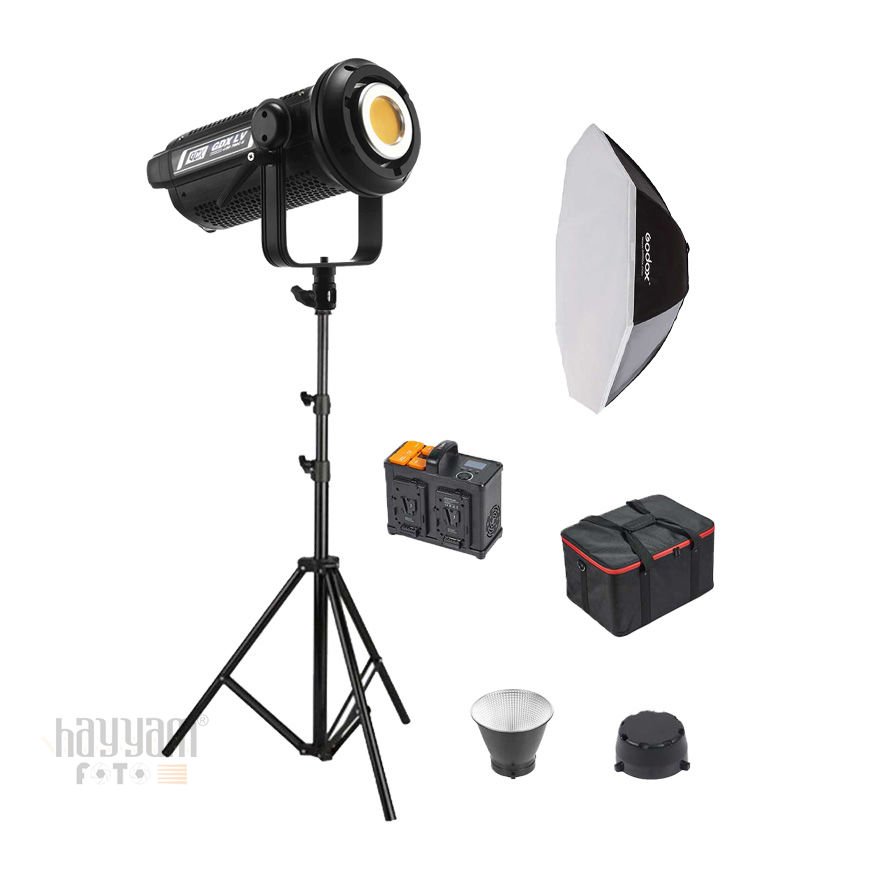 GDX LV-700C-II Full Set (95 cm Bowens Octagon Softbox + 260 cm Kalın Işık Ayağı)