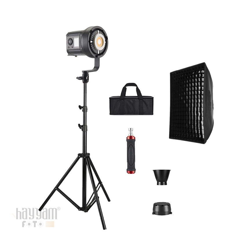 GDX HDB-135R RGB Full Set (Gridli 60x90 Softbox + 260 cm Kalın Işık Ayağı)