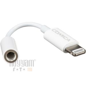 Comica CVM-SPX-MI 3.5 mm TRRS Dişi (iPhone için) Mikrofon Kablosu