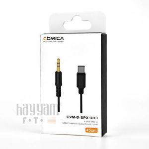 Comica CVM-D-SPX (UC) 3,5 mm TRS Erkek USB C Tipi Mikrofon Kablosu